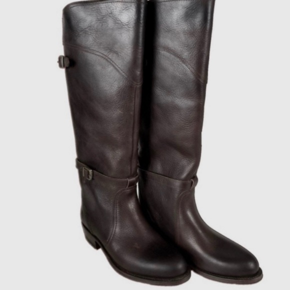 FRYE Durado Lug Leather Knee High
Riding Boots, brown - Picture 2 of 11